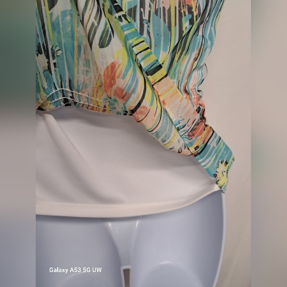 Candie's Multi-Color Ruffled Sleeveless Blouse - Picture 6 of 7